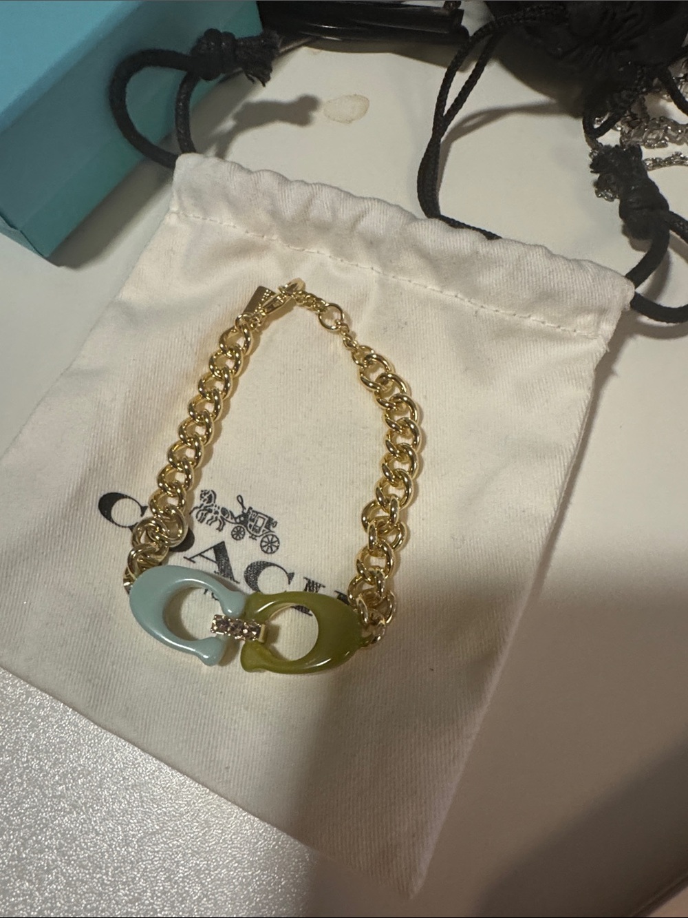 Coach Signature Chain Link Bracelet New